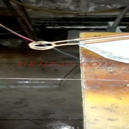 induction annealing 1mm copper wire by UHF induction heater