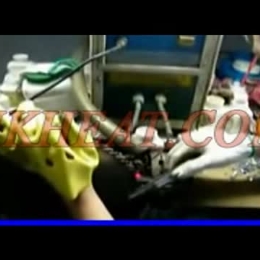 induction brazing hard alloy saw tooth by hand