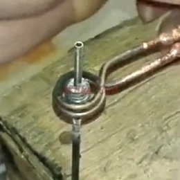 induction brazing tiny pipes, terminals by uhf induction heater (3)