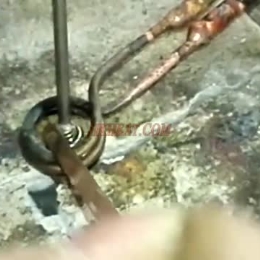 induction brazing tiny pipes, terminals by uhf induction heater (4)