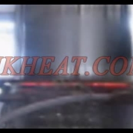 induction hardening big shaft by mf induction heater