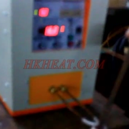 induction heating steel rod by UHF induction heater