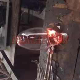 induction heating  tungsten filament by UHF machine