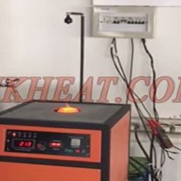 induction melting gold by 15KW MF machine