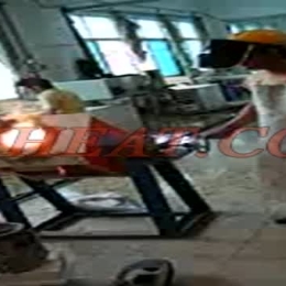 induction melting with tilting furnace