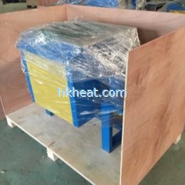 100kg tilting melt furnace for melting steel