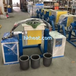 60KW MF induction heater with tilting furnace