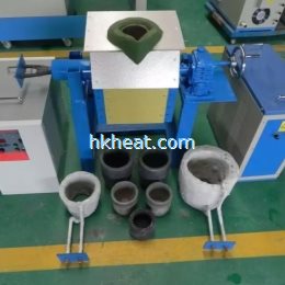 MF induction melting machines with tilting furnace