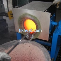 tilting induction melting furnace