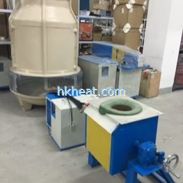 tilting induction melting machine by hand type