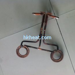 2 heads (multi heads) in one  induction coil from quadrate pipe