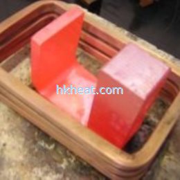 Induction brazing of copper connecting components in transformer construction with a TTH15 induction