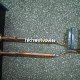 U shape inductioin coil with ferrite magnetic core for ultra-highf frequency machine