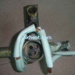 u shape induction coil for brass solder copper connector