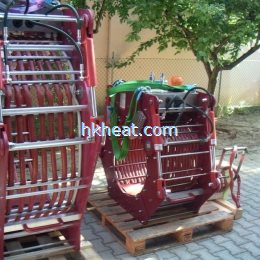 air cooled clamp induction coil for preheating or post-welding pipeline