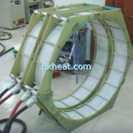 air cooled cylinder induction coil for heating gas pipeline by dsp air cooled induction heating mach