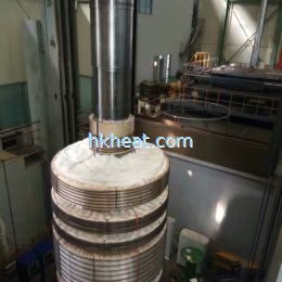 air cooled flexible induction coil for heating turbine shaft