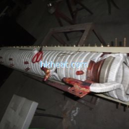 custom-design induction coil for forging steel rods by 120kw power supply