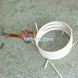 custom-design induction coil for heating aviation parts