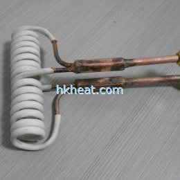 custom design parallel induction coil for quenching fan axle (shaft)