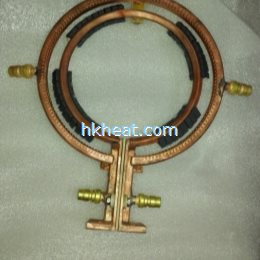 customized induction coil with ferrite magnet for quenching engine surface