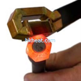 flexible induction coil for free heating studs and bolts