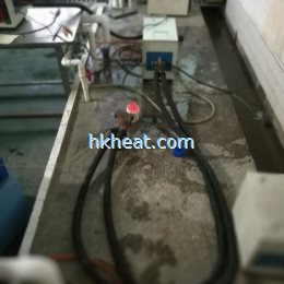 flexible induction coil for heating copper rods
