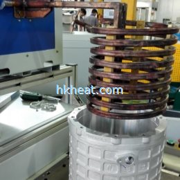 induction coil for shrink fitting motor