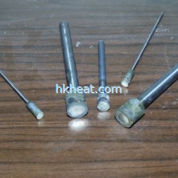 induction brazing carbide shaft to steel tube