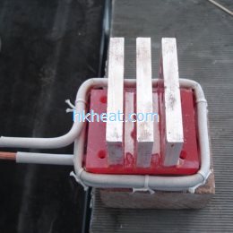 induction hard brazing to copper