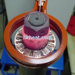 induction commutator brazing by 40kw hf machine