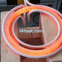 induction annealing steel ring by in-out induction coil