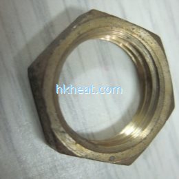 induction brass brazing nut