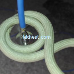 induction brazing fiber interface by uhf machine