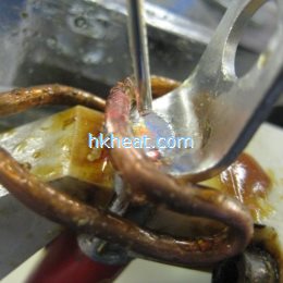 induction brazing for wire connector