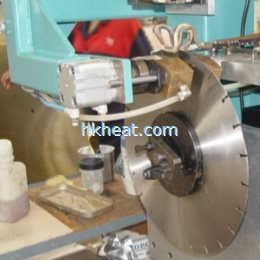 induction brazing saw teeth