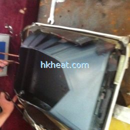 induction brazing screen edge