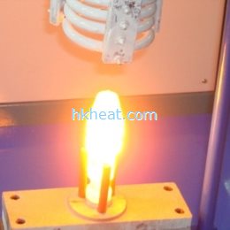 quick induction brazing bolt head