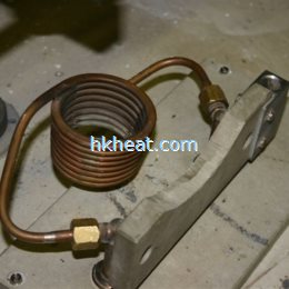 8 turns induction coil with 2 turns secondary coil for melting platinium