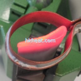 induction heating treatment for carbide blade