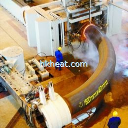 Induction bending pipeline by MF machine