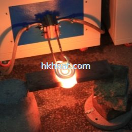 U shape induction coil for heating hole