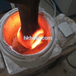 big induction coil heating big workpiece