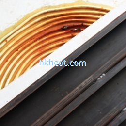 custom-build air cooled induction coil heating steel box to 500 celcius degree