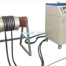 customized  HK-DSP80C-RF full air cooled induction heater with flexible induction coil for pipeline