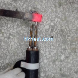 handheld induction coil for brazing brass