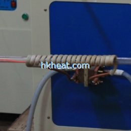 high frequency induction heating moving wire online