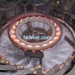 high frequency induction quenching for wheel gear