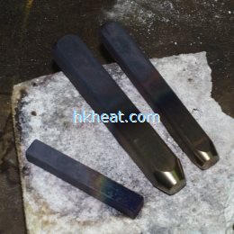 induciton hardening Stamps of varying geometries