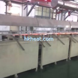 induction Molybdenum tungsten pipe online by 300KW induction heater